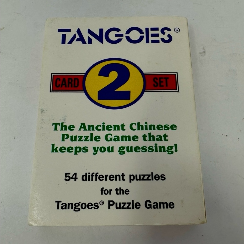 Vintage Tangoes Tangram Puzzle Game Set 2 Ext Pack In Box Chinese Puzzle Game A0